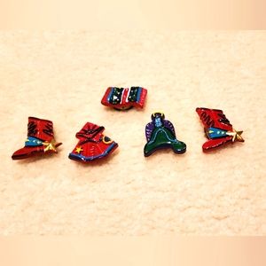 Lot 5 Western Button Covers Like New Country Western Design